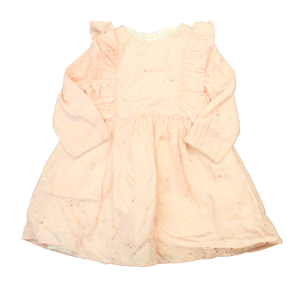 Pippa & Julie Girls Pink | Gold Dress size: 18 Months
